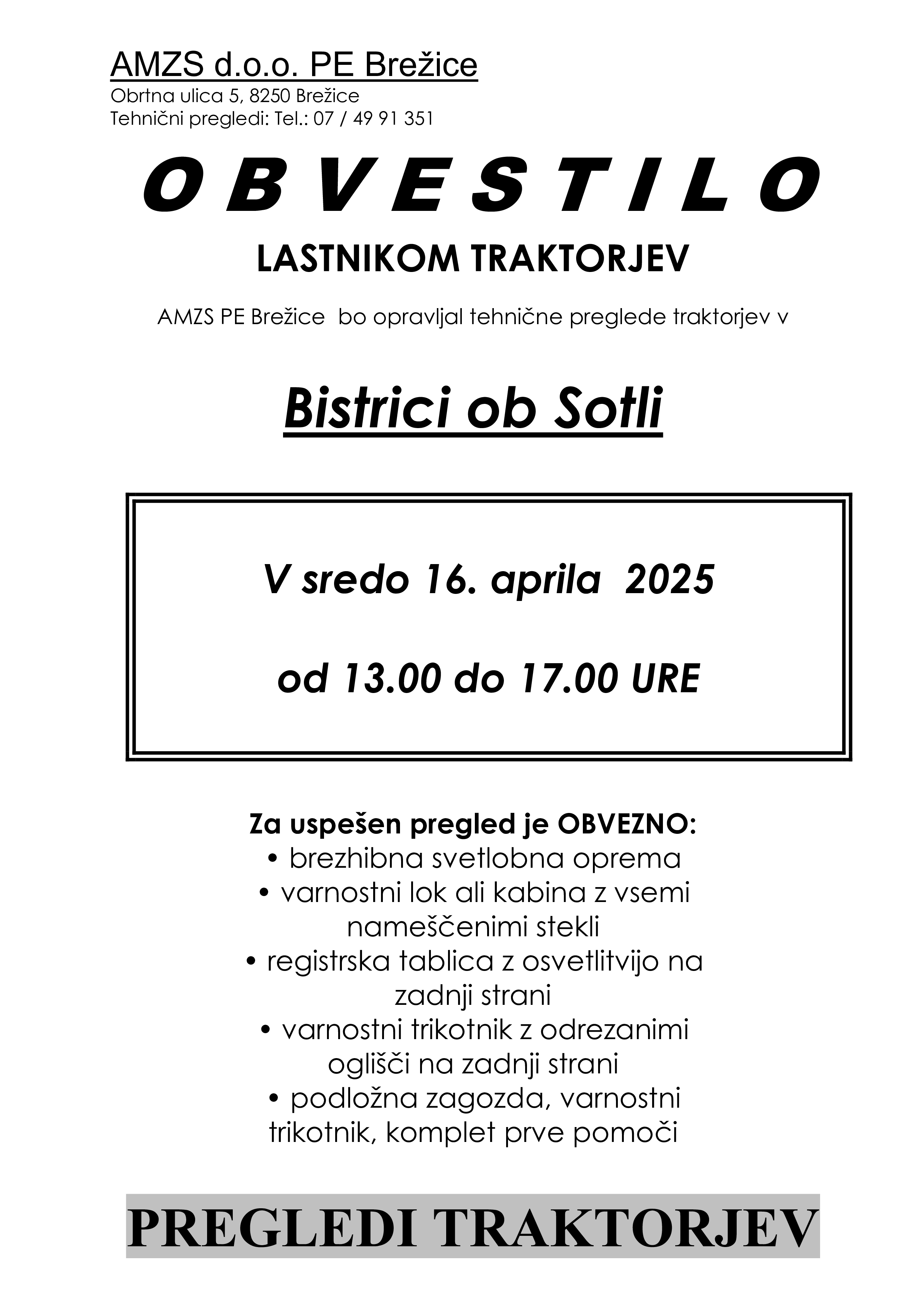 OBVESTILO T.P.-traktorji Bistrica apr 2025